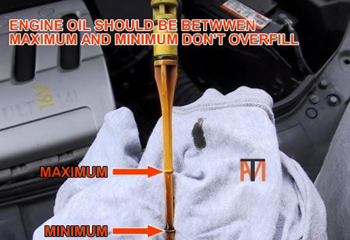 Checking engine oil